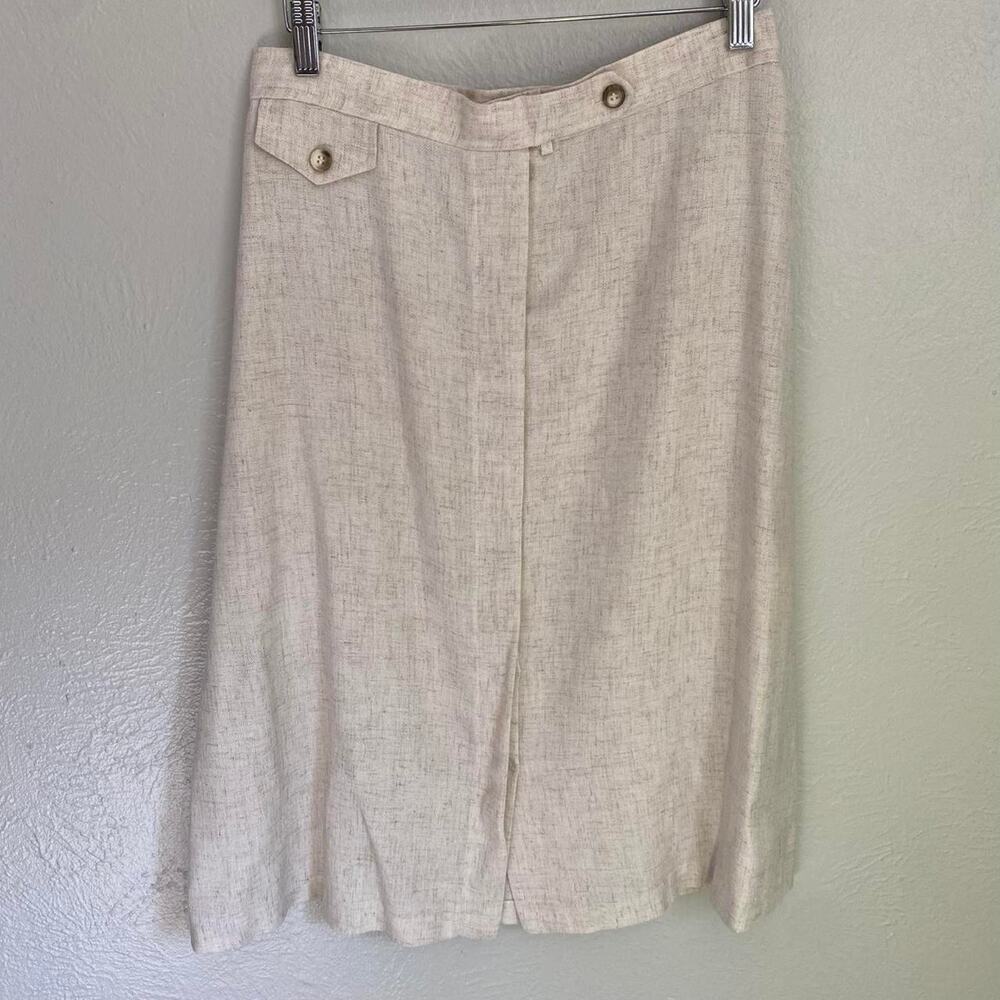 Vintage cotton blend midi skirt